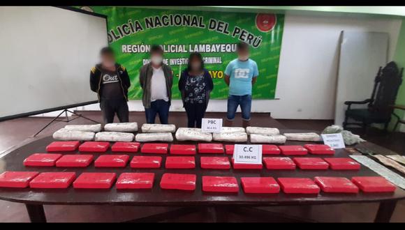 Chiclayo: PNP encuentra 60 kilos de droga dentro de vivienda durante la madrugada