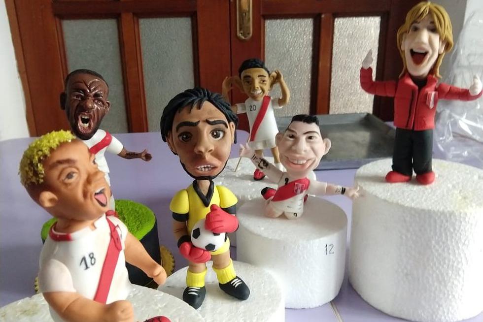 Crean réplica en chocolate del estadio Maracaná, la mascota Zizito y los jugadores de la 'Blanquirroja'. (GEC)