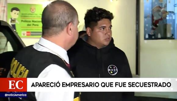 Álex Federico Meza, joven empresario que estuvo secuestrado por 18 horas (Foto: Captura de pantalla América TV).
