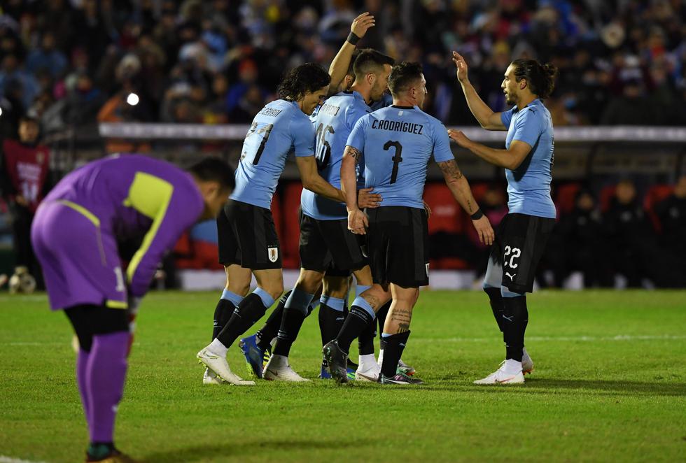 Uruguay se despide ante su público en la víspera del Mundial. (AFP)