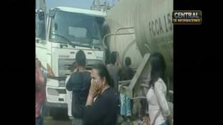 Camión cisterna chocó contra un tren de carga frente al zoológico de Huachipa [Video]