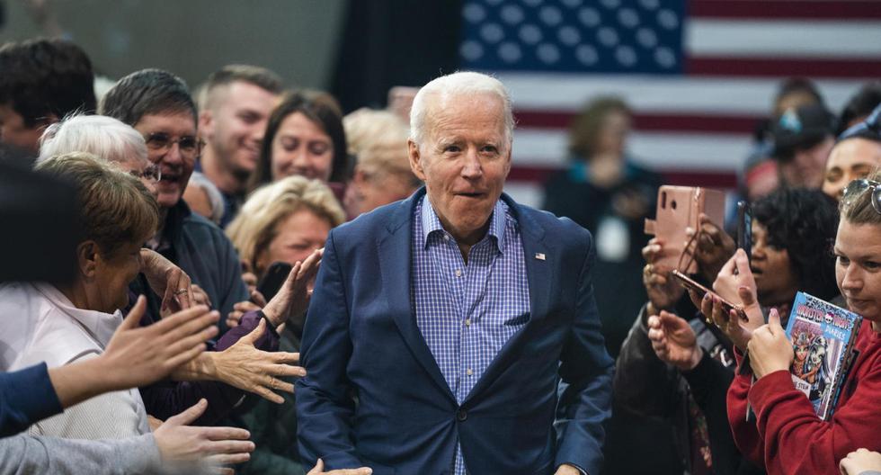 El presidente electo de Estados Unidos, Joe Biden, realiza campañas en la Coastal Carolina University en Conway, Carolina del Sur. (EFE/EPA/Jim Lo Scalzo).