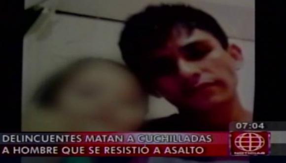 Ate: Vendedor ambulante fue asesinado a cuchillazos por resistirse a robo. (Captura de TV)