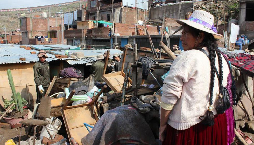 Más de 30 familias damnificadas tras huaico en Arequipa. (Miguel Idme)