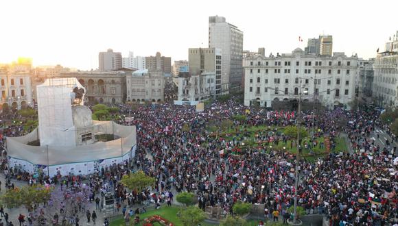 Protestas contra Manuel Merino, su nuevo gabinete ministerial y el Congreso. (Foto: César Bueno/ @photo.gec)
