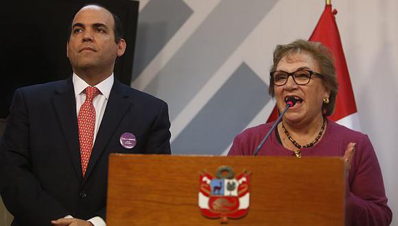 Fernando Zavala reiteró respaldo a la ministra de la Mujer. (Roberto Cáceres)
