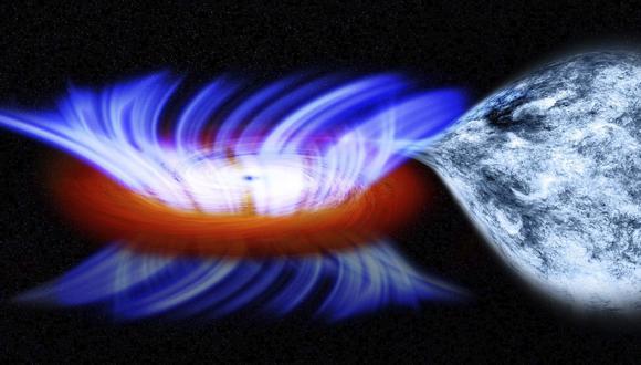 La atracción gravitacional de los agujeros negros es tal que no se les escapa nada: ni la materia, ni la luz, sea cual sea su longitud de onda. (Foto: EFE)