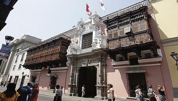 Fachada del palacio de Torre Tagle, sede de la Cancillería peruana. (USI)