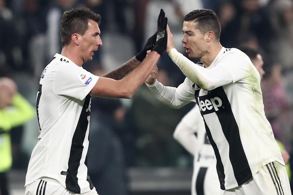 Juventus venció 1-0 a Roma con gol de Mandzukic por la Serie A. (AFP)
