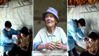 Marcelino Abad: Anciano de 122 años recibió dosis de refuerzo en Huánuco