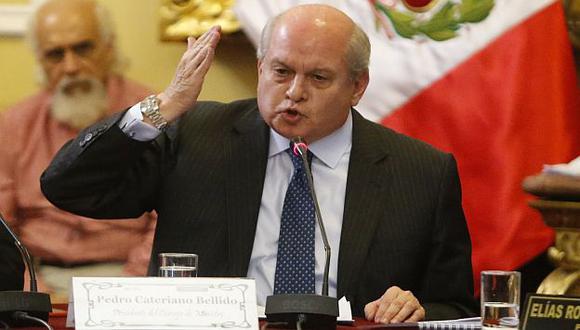 Pedro Cateriano hace invocación al presidente del JNE. (Perú21)
