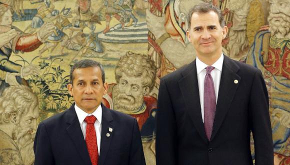 Ollanta Humala cumple gira de trabajo en país ibérico. (EFE)