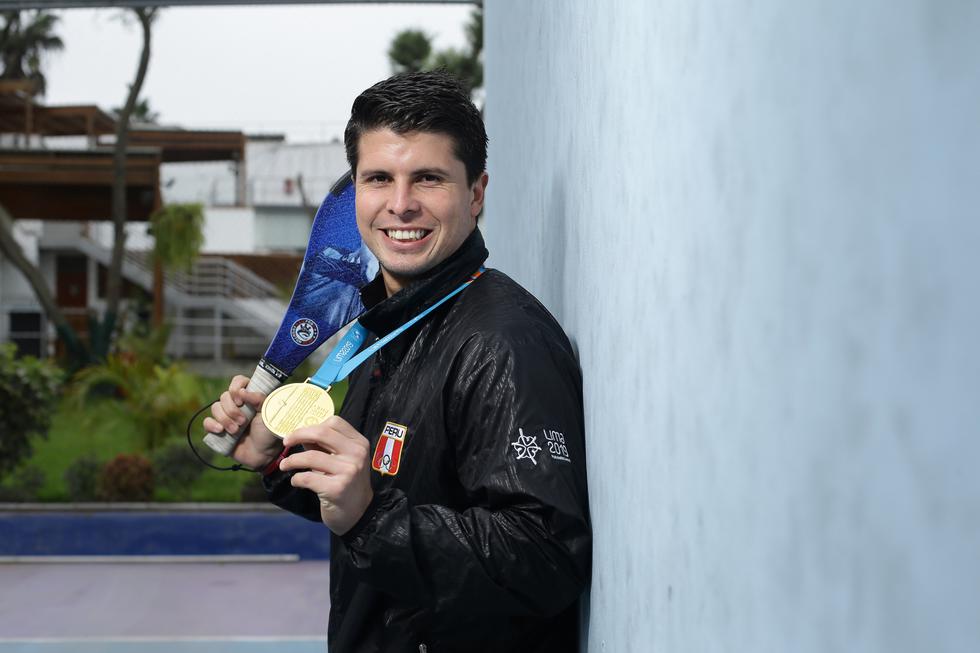 Kevin Martínez, oro de frontón en los Juegos Panamericanos Lima 2019. (Jesús Saucedo / GEC)