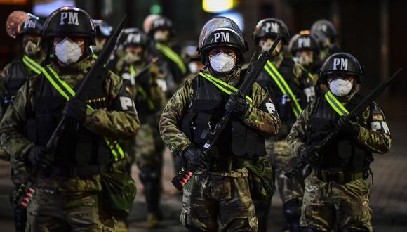 Militares están desplegados en La Paz. (Foto de RONALDO SCHEMIDT / AFP).