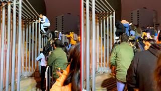 Concierto de Coldplay: Fans intentaron ingresar al Estadio Nacional trepando las vallas de seguridad