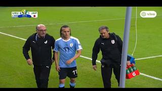 Uruguay vs. Japón: Diego Laxalt abandonó el partido por lesión | VIDEO