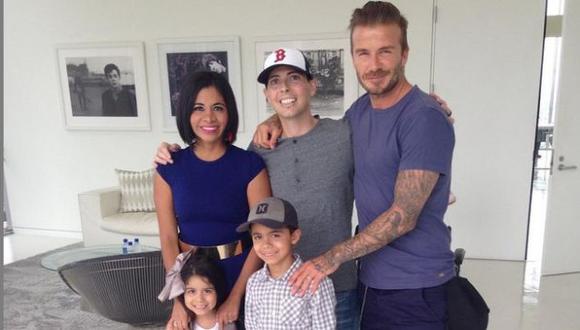 David Beckham cumplió sueño a paciente que sufre cáncer. (Instagram Leyla Moss)