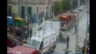 Al menos tres heridos tras choque de automóvil y furgoneta en Breña [FOTOS y VIDEO]