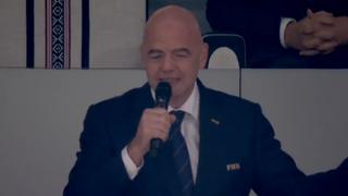 Asistentes pifiaron a Gianni Infantino en la inauguración del Mundial Qatar 2022
