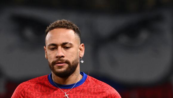 Neymar se lamentó por la nueva lesión que sufrió. (Foto: AFP)