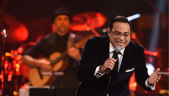 Gilberto Santa Rosa celebró su Premio a la Excelencia en los Latin Grammy. (Foto: Valerie MACON / AFP)