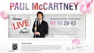McCartney dará concierto gratuito a través de iTunes