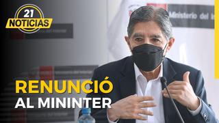 Avelino Guillén renunció al cargo de ministro del Interior