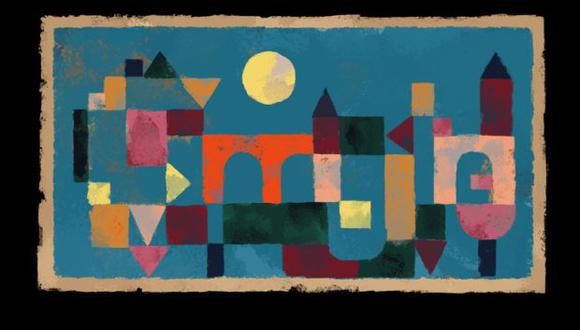 Hoy, 18 de diciembre, Google recuerda al artista Paul Klee en el 139 aniversario de su nacimiento honrando su obra Rote Brücke (Puente Rojo).