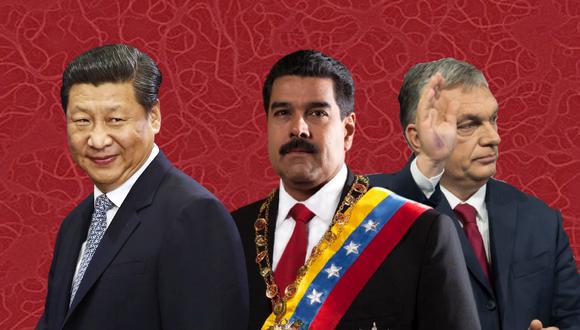 Xi Jinping (China), Nicolás Maduro (Venezuela) y Viktor Orbán (Hungría) son mandatarios cuestionados por su gestión en la crisis del coronavirus. (Composición: Perú21)