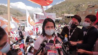 Keiko Fujimori denuncia y rechaza agresiones de simpatizantes de Perú Libre en Áncash