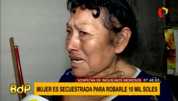 Matilde Falcón (70) se siente atemorizada por lo sucedido. (Foto: Captura de video / Buenos Días Perú)&nbsp;