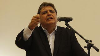 Alan García denuncia "circo político" ante menor producción de alimentos