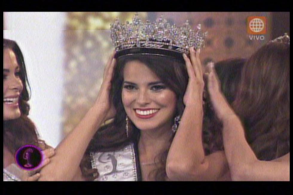 Valeria Piazza es la nueva Miss Perú. (Captura)