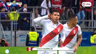 Perú vs Chile: Flores adelantó a la bicolor en la semifinal de Copa América | VIDEO