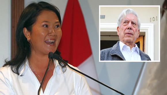 Keiko Fujimori pide a Mario Vargas Llosa que primero viva en el Perú para que después se pronuncie. (Perú21)