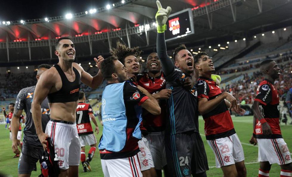 Flamengo clasificó a la semifinal de la Copa Sudamericana tras empatar 3-3 contra Fluminense. (Reuters)