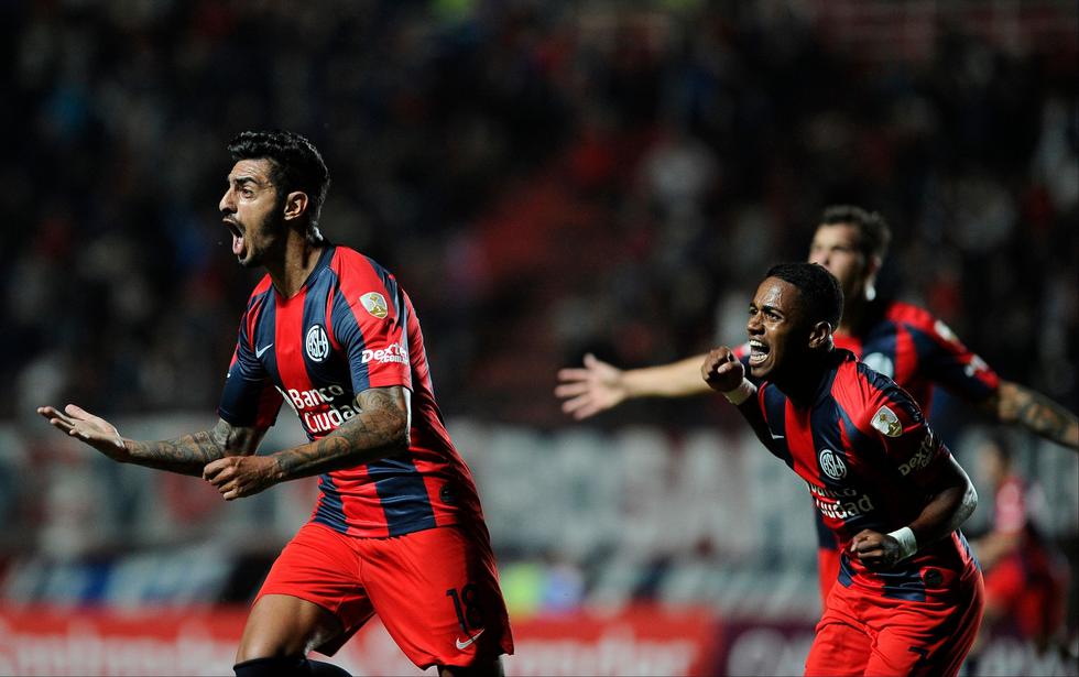 San Lorenzo le ganó a Junior con gol de Román Martínez por la Copa Libertadores. (AFP)