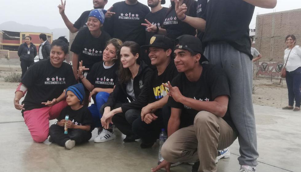 Angelina Jolie está en San Juan de Lurigancho. (Rosmery Llaja)