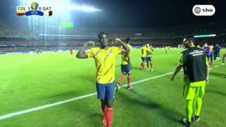 Colombia vs. Qatar: Duván Zapata anotó el gol del 1-0 tras genial pase de James Rodríguez | VIDEO