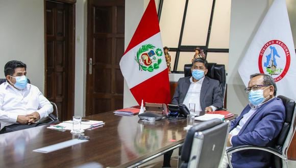 La Comisión Multisectorial COVID-19 de Ayacucho se reunió hoy de emergencia para analizar la evolución de la pandemia y la situación del sistema de salud. (Foto: DIRESA Ayacucho)