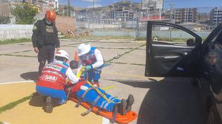 Capacitan a policías de Puno en el rescate de pacientes con politraumatismos en tiempos del COVID-19