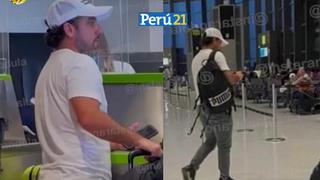Óscar del Portal regresa solo a Lima tras difusión de recibos de hotel con Fiorella Méndez