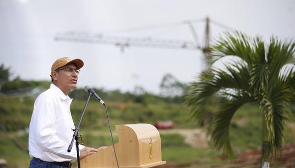 El presidente Martín Vizcarra se encuentra en Iquitos participando del zarpe de una plataforma itinerante en la Amazonía. (Presidencia de la República)