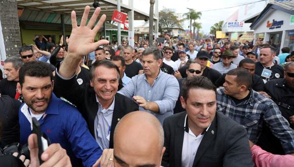 Brasil: Apoyo a Jair Bolsonaro aumenta levemente en el primer sondeo tras ser apuñalado. | Foto:AFP