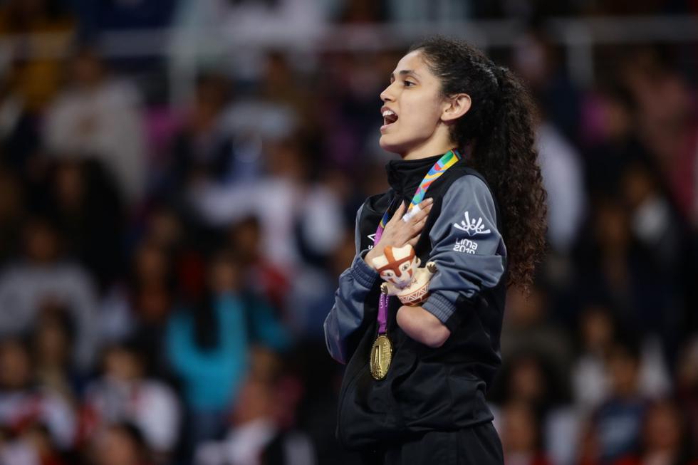 Leonor Espinoza - Medalla de oro en parataekwondo. (GEC)