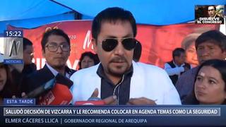 Elmer Cáceres sobre disolución del Congreso: “Las autoridades son elegidas por un periodo y se debe respetar” 