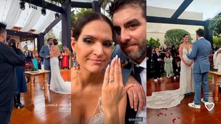 Lorena Álvarez: Periodista de Latina TV compartió videos de su exclusiva boda civil con Álvaro Sarria