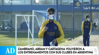 Zambrano vuelve a los trabajos con Boca Juniors