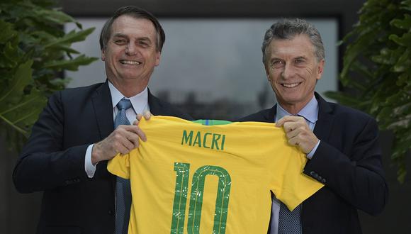 Jair Bolsonaro apoya reelección de Mauricio Macri en Argentina. (Foto: AFP)