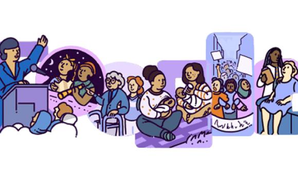 Doodle por el Día Internacional de la Mujer. (Foto: Google)